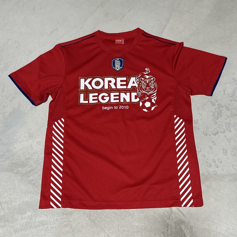 KFA Korea Legend Football Association Soccer Jersey Red Men's Size M/L Shirt